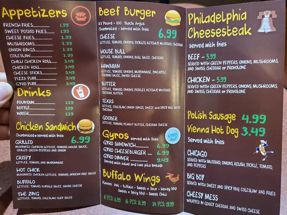 Burger Bull Restaurant Menu image 1